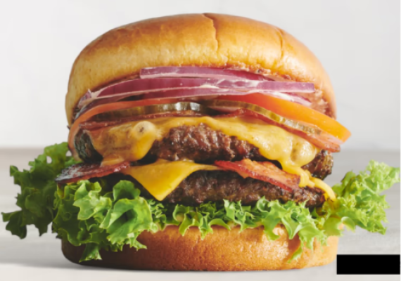 Dobbelt Bacon og Cheeseburger